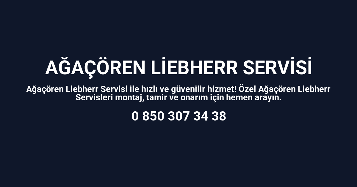 Ağaçören Liebherr Servisi